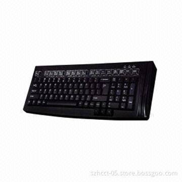 101-key Programmable POS Keyboard, PS/2 and USB Port